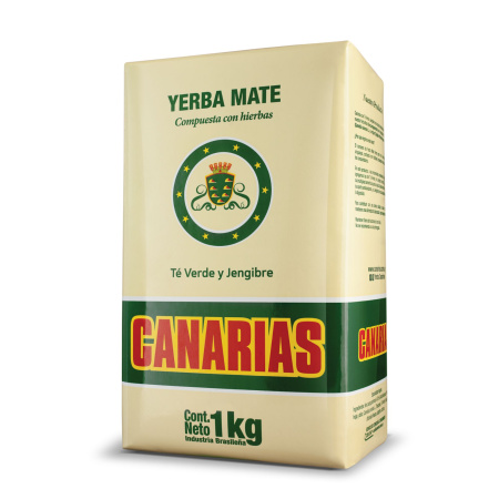 YERBA CANARIAS CON TE VERDE Y JENGIBRE 1KG