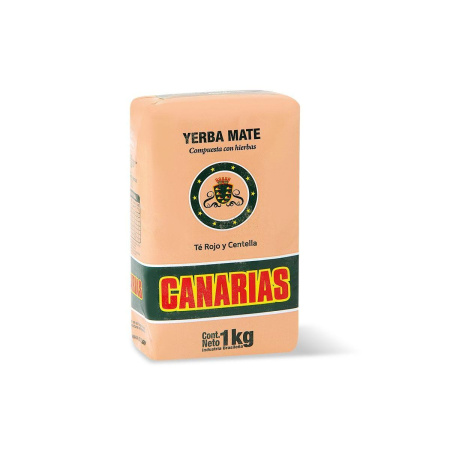 YERBA CANARIAS CON TE ROJO Y CENTELLA 1KG.
