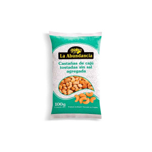 CASTAÑAS TOSTADAS SIN SAL LA ABUNDANCIA 100G