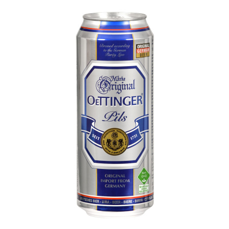 CERVEZA LATA OETTINGER ORIGINAL 500ML.