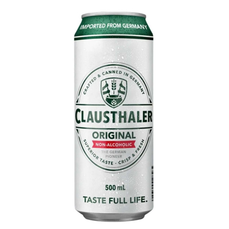 CERVEZA CLAUSTHALER S/ALCOHOL 500 CC