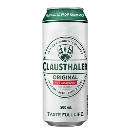 CERVEZA CLAUSTHALER S/ALCOHOL 500 CC