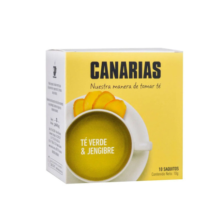 TE VERDE Y JENGIBRE CANARIAS X 10 SOBRES