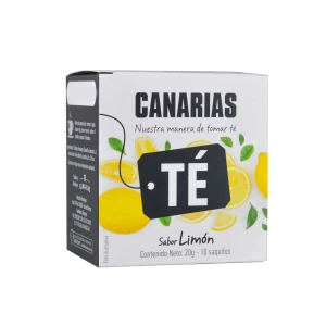 TE NEGRO CANARIAS SABOR LIMON X 10