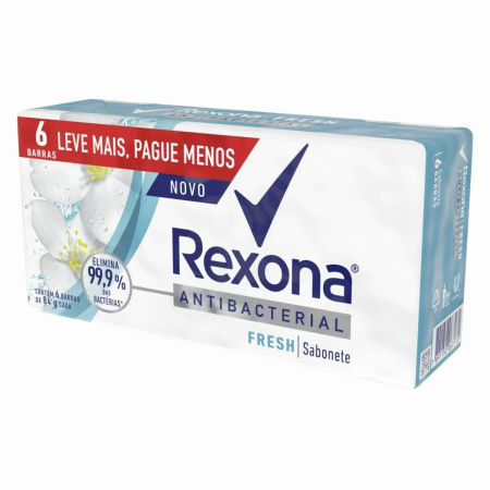 JABON TOCADOR REXONA ANTIBACTERIAL FRESH X6