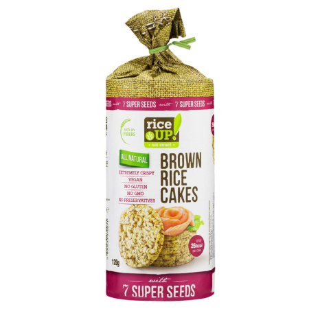 GALLETA DE ARROZ 7 SEMILLAS RICE-UP 120G