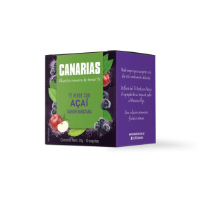 TE VERDE CANARIAS CON ACAÍ SABOR MANZANA X 10
