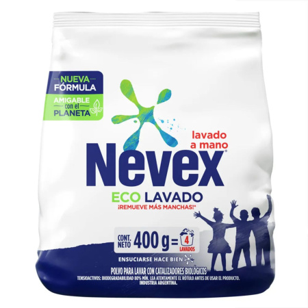 JABON EN POLVO NEVEX CORE ECO 400GR