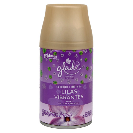 DESODORANTE DE AMBIENTE GLADE REPUESTO LILAS ED.LIMITADA