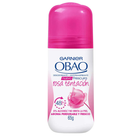 DESODORANTE OBAO ROLL-ON ROSA TENT. 65GR