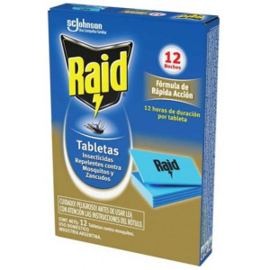 INSECTICIDA RAID TABLETAS X 12 UN