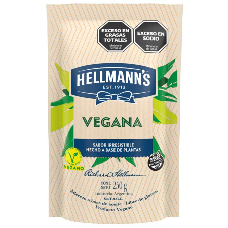 MAYONESA VEGANA HELLMANN'S 250GR.