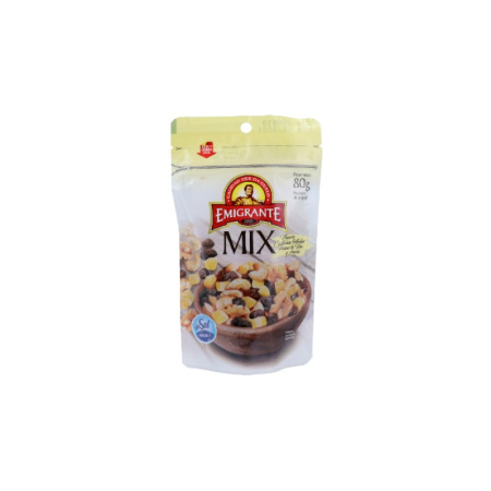 MIX EMIGRANTE NUECES+CASTAÑAS+PASAS+ANANÁ 80G