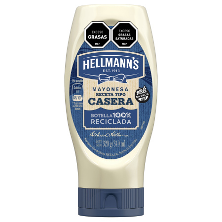 MAYONESA HELLMANNS CASERA POMO 320GR.
