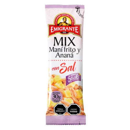 STICK MIX ANANA+MANI CON SAL 30G EL EMIGRANTE