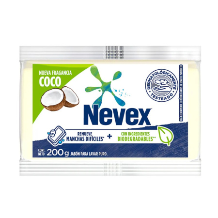 JABON EN BARRA NEVEX COCO 200GR