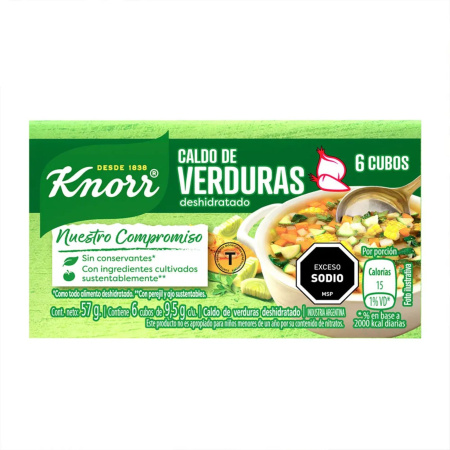 CALDOS KNORR TRIPLE VERDURA X6