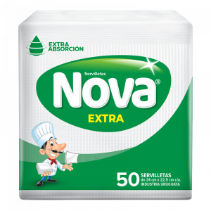 SERVILLETAS NOVA COCKTAIL 24X22-X 50 UN