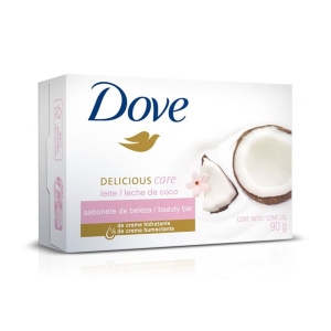 JABON TOCADOR DOVE LECHE DE COCO 90GR