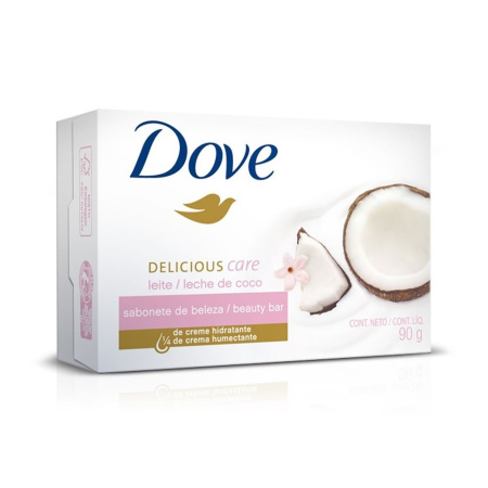 JABON TOCADOR DOVE LECHE DE COCO 90GR