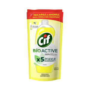 DETERGENTE CIF BIOACTIVE LIMON 450ML