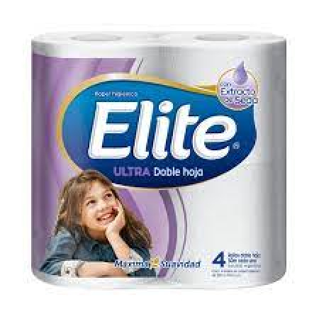 PAPEL HIGIENICO ELITE ULTRA DOBLE HOJA 30 MT X 4 UN