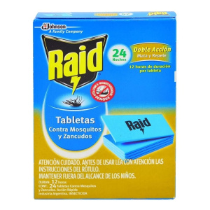 INSECTICIDA RAID TABLETAS X 24