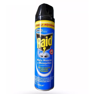 INSECTICIDA RAID AZUL MATA MOSCAS Y MOSQUITOS AERO 360 CC