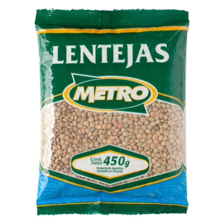 LENTEJAS METRO 450 GRS.