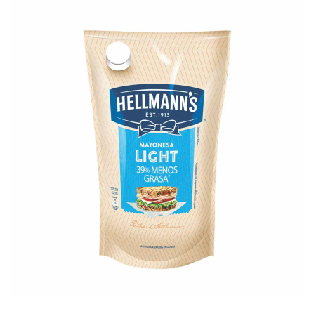 MAYONESA HELLMANNS LIGHT POUCH 500GR.