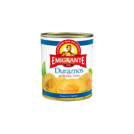 DURAZNO EN ALMIBAR EL EMIGRANTE 820GR