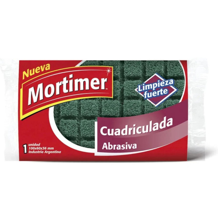 ESPONJA MORTIMER CUADRITOS ABRASIVA-
