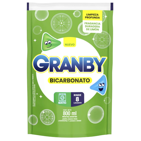 JABON LIQUIDO GRANBY PLUS DOY PACK 800ML