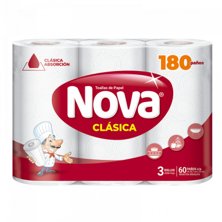 TOALLAS DE COCINA NOVA X3 150MT -1317