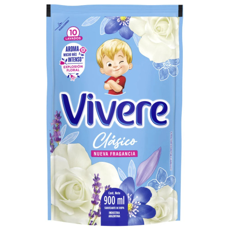SUAVIZANTE VIVERE CLASICO DOY PACK 900ML.