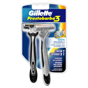 MAQUINA DE AFEITAR PRESTOBARBA 3 MEN X2