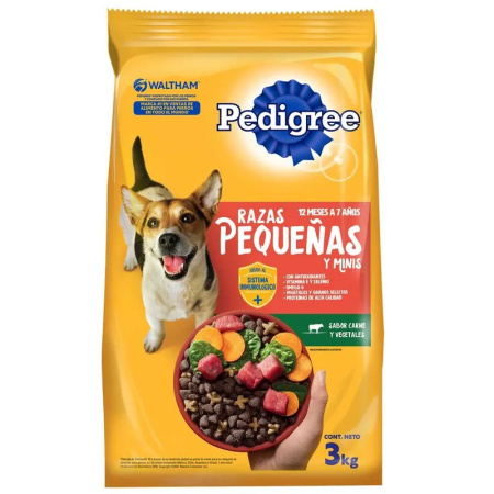 ALIMENTO P/PERRO PEDIGREE - RAZAS PEQUEÑAS - 3KG
