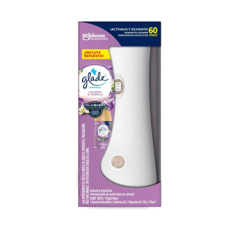 PACK GLADE AUTOMÁTICO- APARATO+REPUESTO -LAVANDA Y VAINILLA