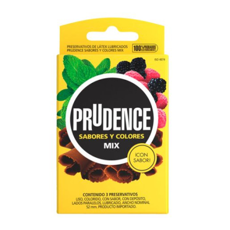 PRESERVATIVO PRUDENCE MIX X3