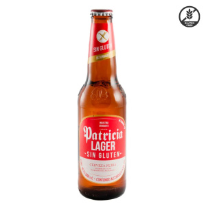 CERVEZA PATRICIA S/GLUTEN 340 CC RETORNABLE
