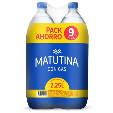AGUA MATUTINA PACK 4X3 2.25 LT C/GAS