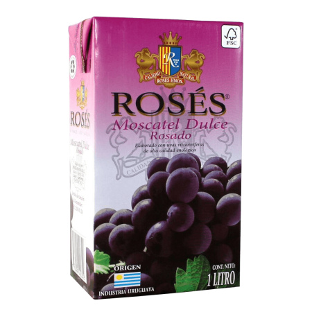 VINO ROSES MOSCATEL DULCE 1 LT.