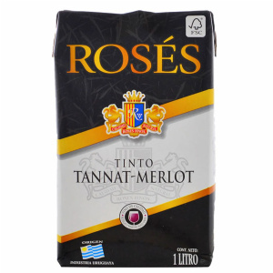 VINO ROSES TANNAT MERLOT 1 LT.