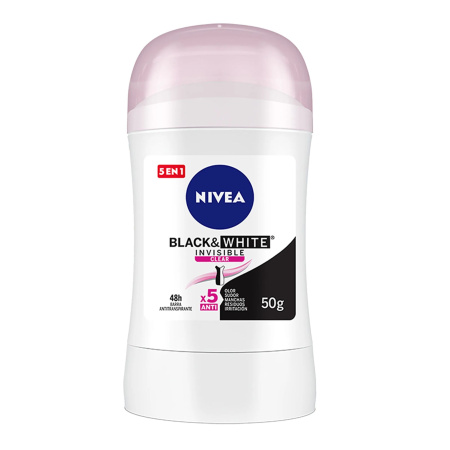 DESODORANTE NIVEA STICK BLACK & WHITE FEM 50ML