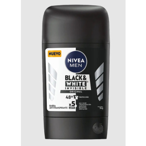 DESODORANTE NIVEA STICK BLACK & WHITE MEN 50 ML