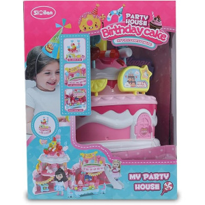 CASA TORTA CUMPLEAñOS CON ACCESORIOS