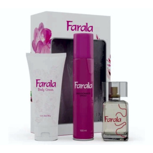 PERFUME FARALA 30 ML+ BODY CREAM 80 ML + DEO 100 ML