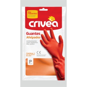 GUANTES GOMA CRIVEA AFELPADOS GRANDES