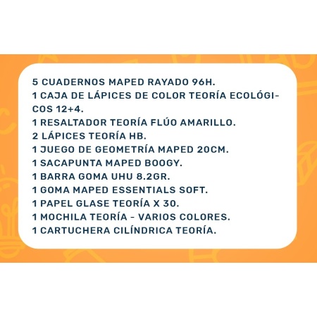 PACK ESCOLAR CON MOCHILA y CARTUCHERA - Imagen 2