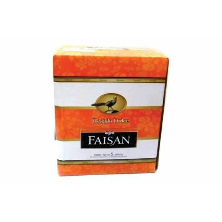 VINO FAISAN ROSADO DULCE CON CANILLA 5 LT.